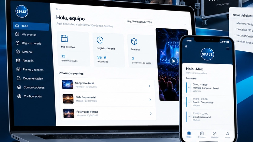 Infinito Eventos presenta SPACE, su nueva herramienta para la digitalización de eventos